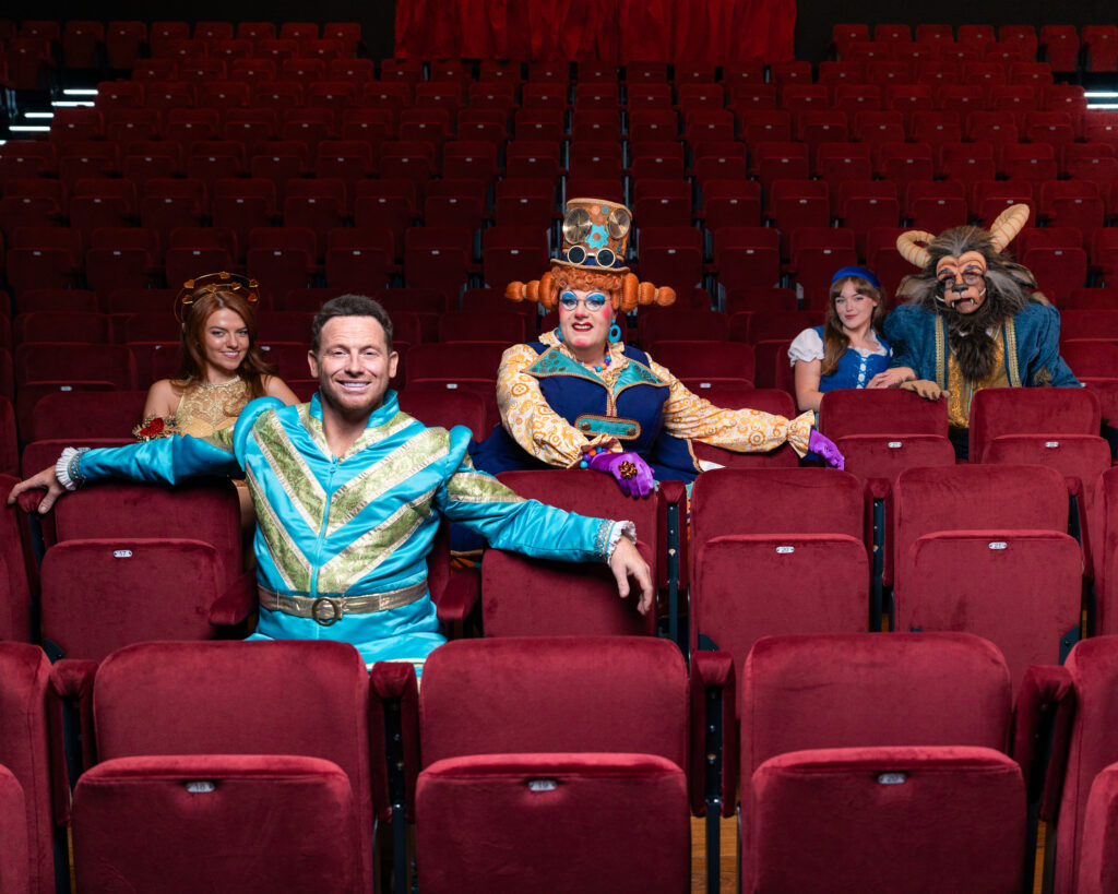 The cast of the Alban Arena panto Beauty and the Beast