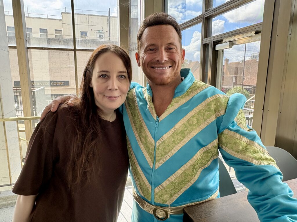 Laura Bill and Joe Swash