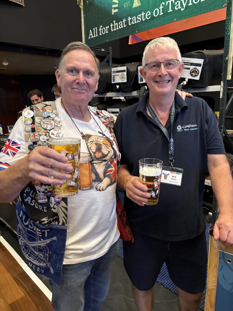 (Left) Peter Hill, who spent six years visiting all 4,429 boozers featured in the 2020 edition of the Good Beer Guide, finishing up at The Mermaid in St Albans.