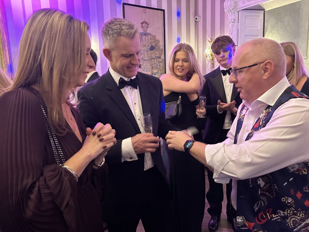 Peter performing magic