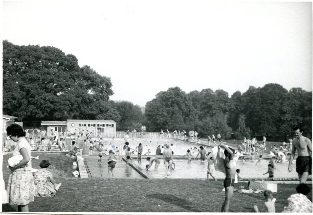 The Harpenden Free Press reported on the campaign to open an outdoor pool in the town. Photo: Harpenden Local History Society.