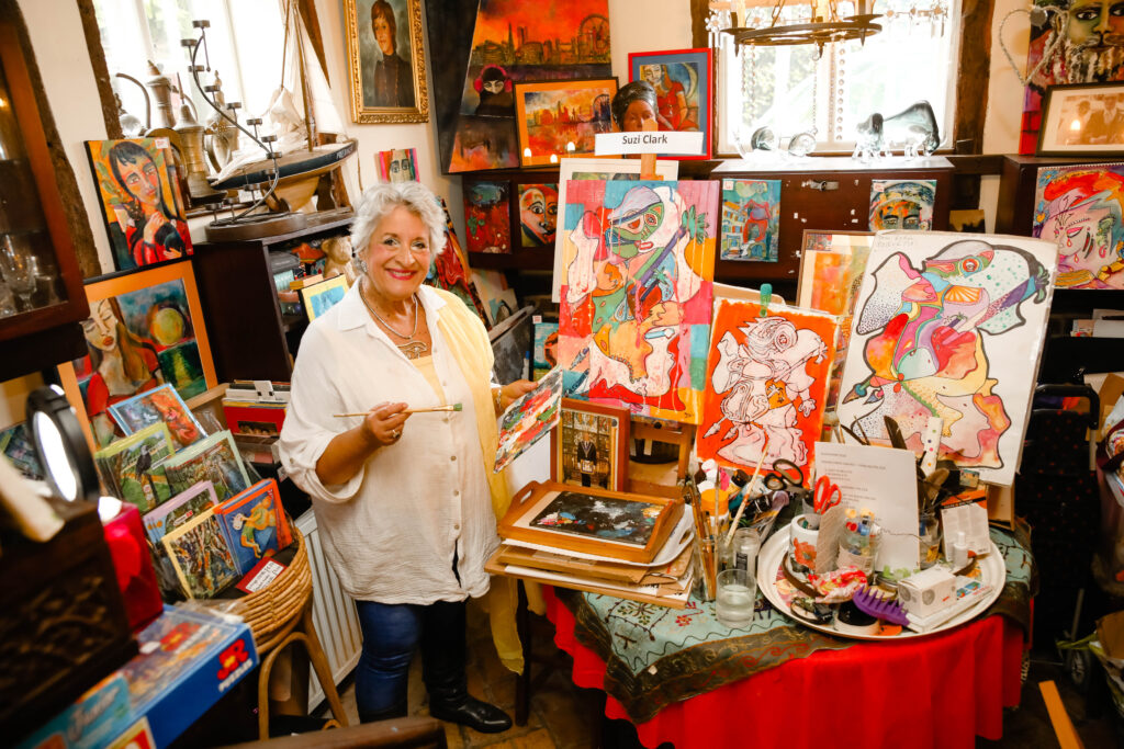 Suzi Clark at Rose Cottage. Photo: Art by Claire