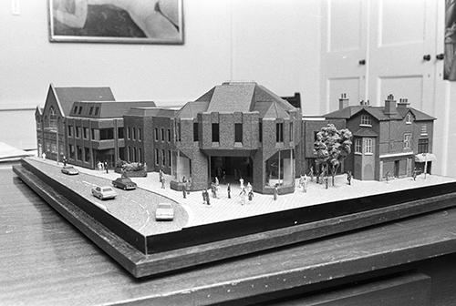 Architect’s model for the proposed Chequer Street development. Photo courtesy of St Albans Museums.