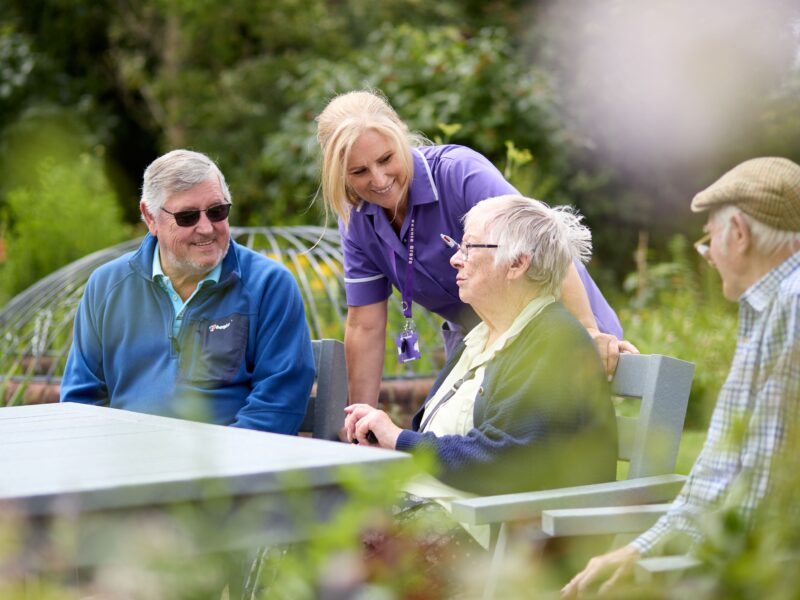 In the garden at Grove House