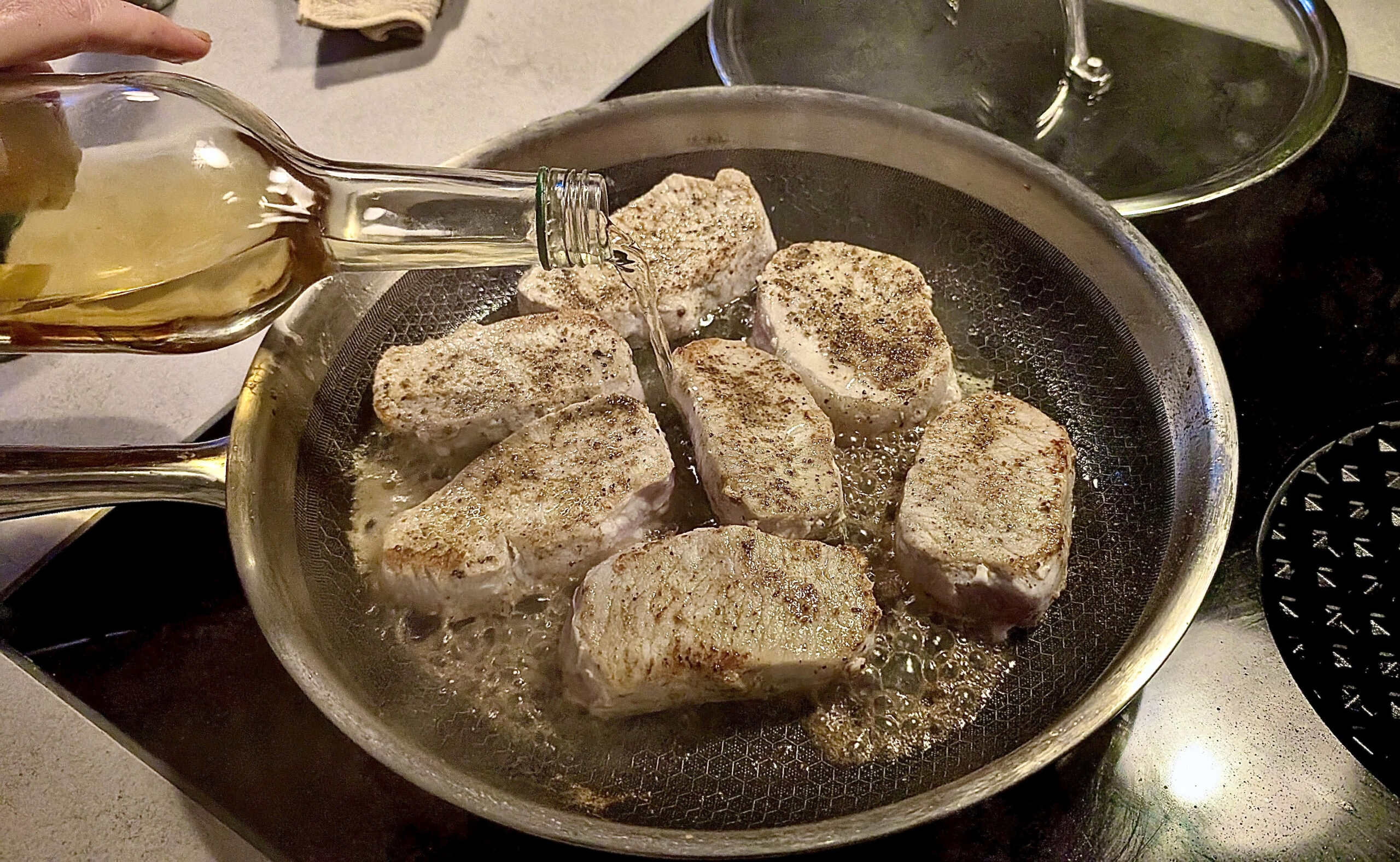 Pork steaks with cider