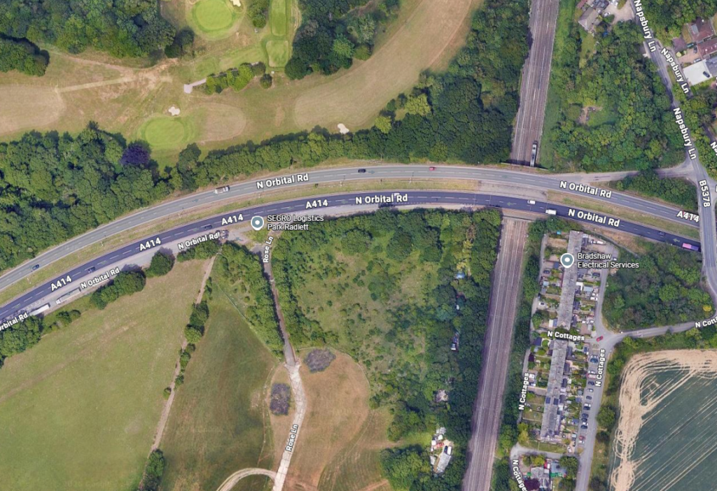 A Google image of the trees before they were destroyed.