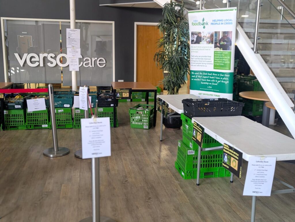 Verso Vineyard's food bank