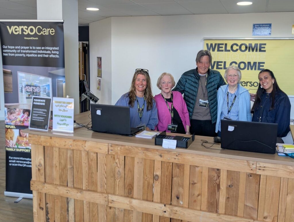 Some of the team at St Albans Verso Vineyard church.