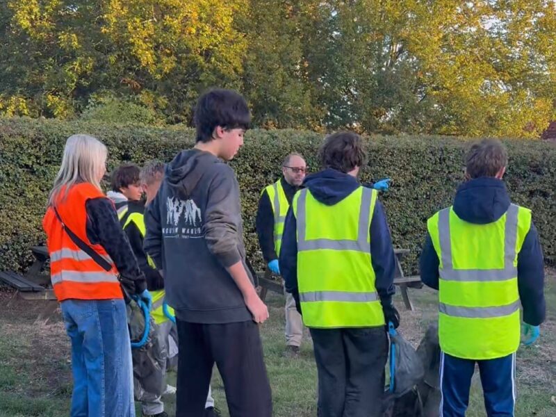 Batchwood Pickers tackled a site used for dumping rubbish in New Greens.