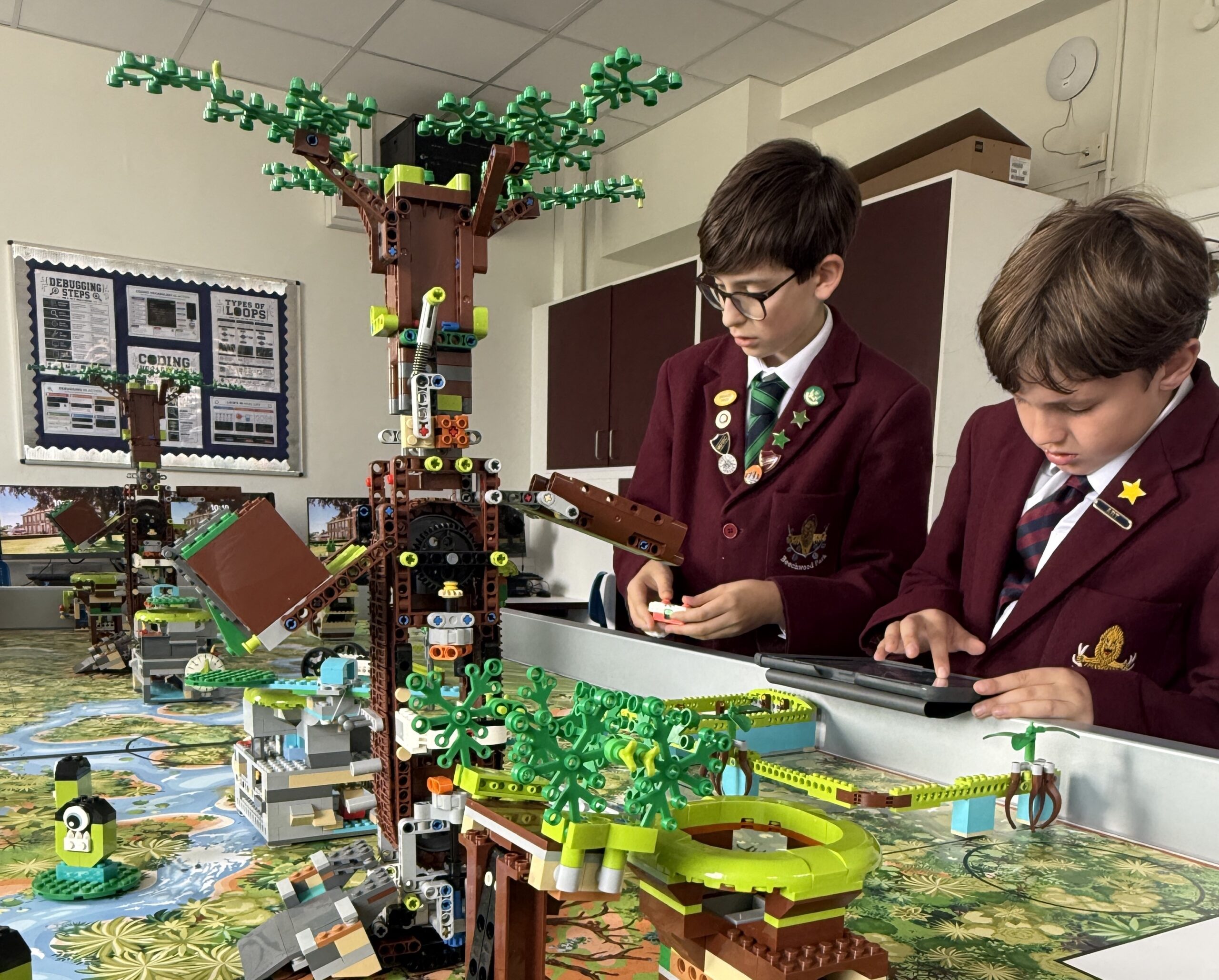 Beechwood Park School's new computing and robotics room.
